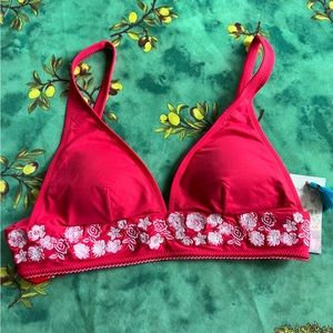 Johnny Was Villanelle Women's Swimsuit  top Embroidered